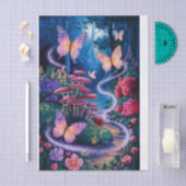 Glinsterende vlinders, etherische nachtelijke boss tissuepapier (Craft)