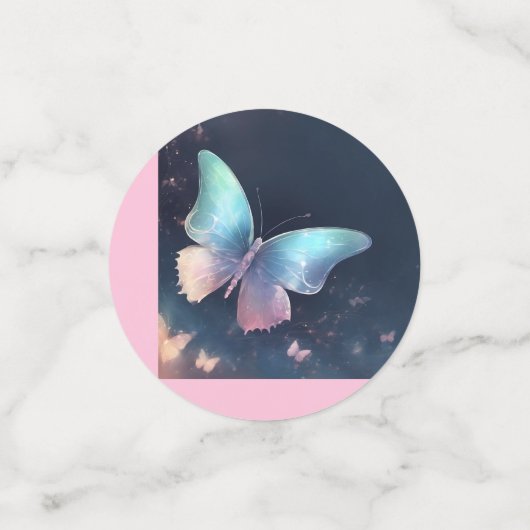 glinsterende vlindertafel Confetti (Kleine voorkant)