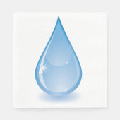 Glinsterende Water Drop Papieren servetten (Voorkant)