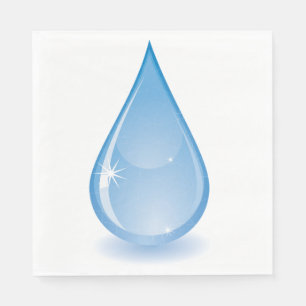 Glinsterende Water Drop Papieren servetten