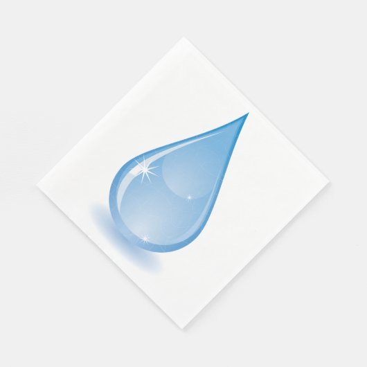 Glinsterende Water Drop Papieren servetten (Hoek)