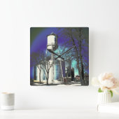 glinsterende watertoren vierkante klok (Huis)