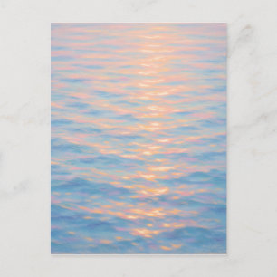 Glinsterende Zee - Pastel Schilderstijl Kunst Briefkaart