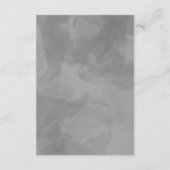 Glinsterende zilveren Romance: onze bruiloft detai Informatiekaartje (Achterkant)