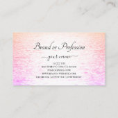 Glinsterende zonsondergang in de oceaan licht past visitekaartje (Achterkant)