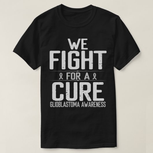 Glioblastoma Awareness Fight Cure Brain Tumor Canc T-shirt (Design voorkant)