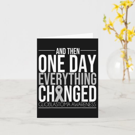 Glioblastoma Bewustmaking Vaak Brain Tumor Cure Br Kaart (Gele Bloem)