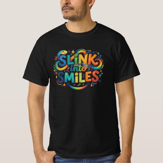 Glippen in Glimlachen T-shirt (Voorkant)