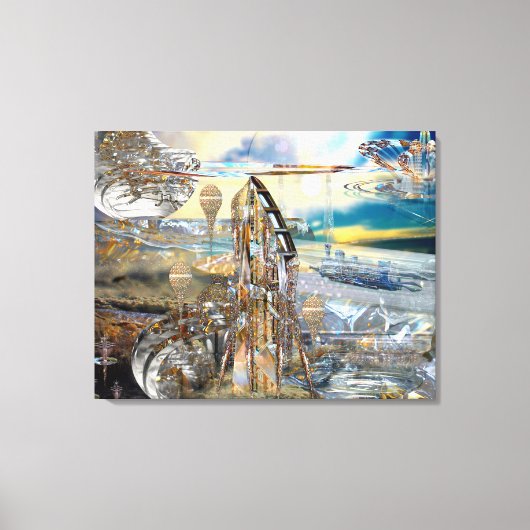 Glissade Station verpakt Canvas (Voorkant)