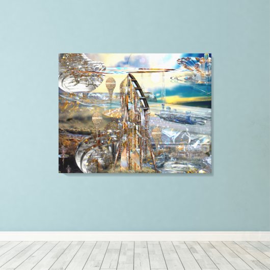 Glissade Station verpakt Canvas (Insitu (Houten vloer))