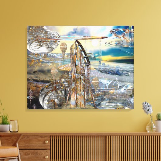 Glissade Station verpakt Canvas Afdruk (Insitu (Woonkamer))