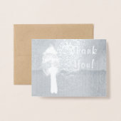 Glistenkardinaal Folie Kaarten (Voorkant met envelop)