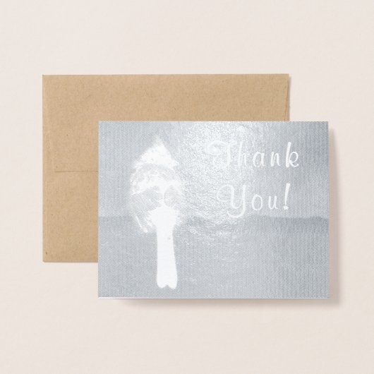 Glistenkardinaal Folie Kaarten (Voorkant met envelop)