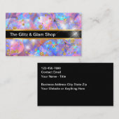Glit And Glam Fashion Retail Store Business Cards  Visitekaartje (Voorkant / Achterkant)