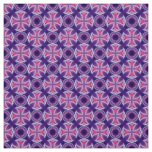 Glitch2 Blauwe Magenta-meubelstof Stof (Swatch)