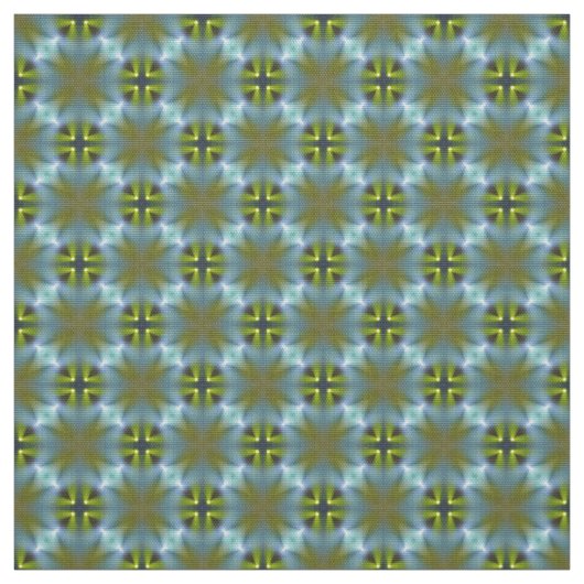Glitch2 Blue Green Crafts Fabric Stof (Swatch)