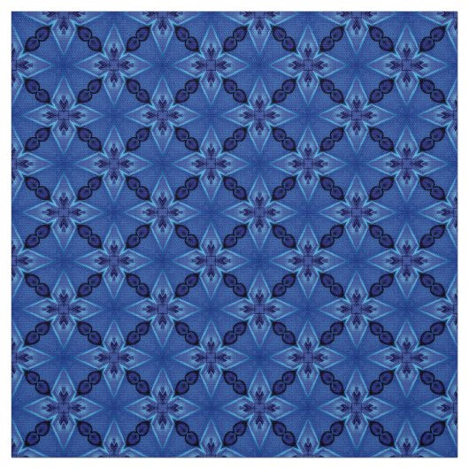 Glitch2 Blue Quilting, appliqué en de kunststof Stof (Swatch)