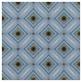 Glitch2 Blue Style Design Tegel Pattern Fabric Stof (Close Up)