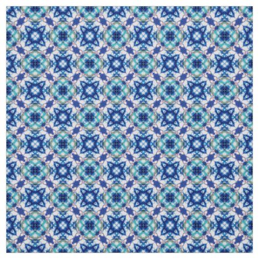 Glitch2 Blue White Furniture Stof (Swatch)