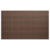 Glitch2 Bruin Rood patroon Stof (Yard (91,4 cm))