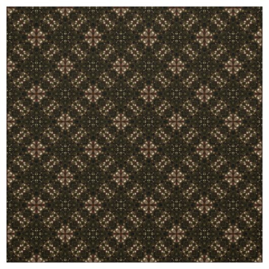 Glitch2 Chocolate Brown Quilting Crafts Fabric Stof (Swatch)