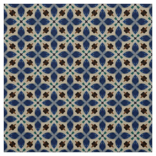 Glitch2 Clam Shell Blue Furniture Fabric Stof (Swatch)