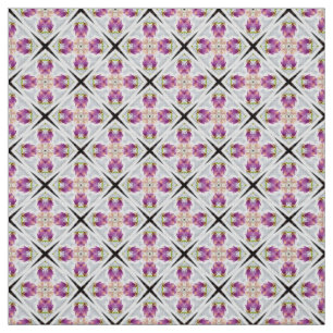 Glitch2 Soft Lavender magenta patroonstof Stof