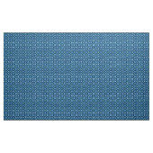 Glitch2 White Blue Quilting Crafts Fabric Stof (Yard (91,4 cm))