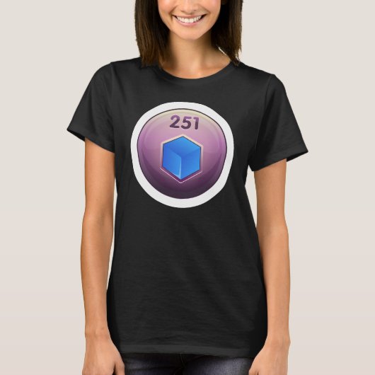 Glitch Achievement minor refiner blue class T-shirt (Voorkant)
