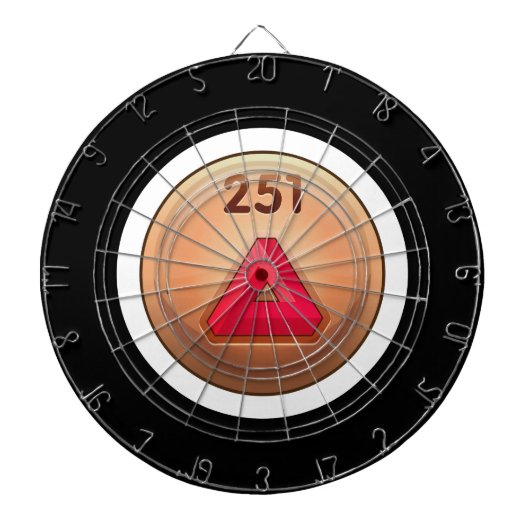Glitch Achievement minor refiner red class Dartbord (Voorkant)