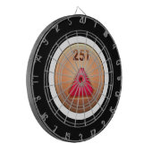 Glitch Achievement minor refiner red class Dartbord (Voorkant Links)