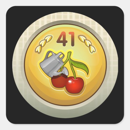 Glitch Achievement super soaker Vierkante Sticker (Voorkant)