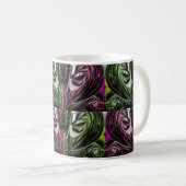 Glitch Art Face Mug Koffiemok (Voorkant rechts)