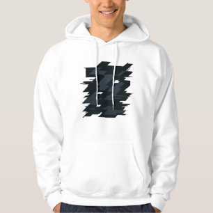 Glitch Art Heren Basic Hoodie