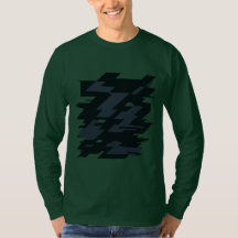 Glitch Art Heren T-shirt met lange mouwen