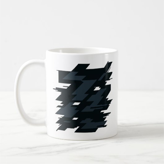 Glitch Art Klassieke Mok (Links)
