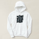 Glitch Art Men's Basic Hooded Sweatshirt  (Design voorkant)