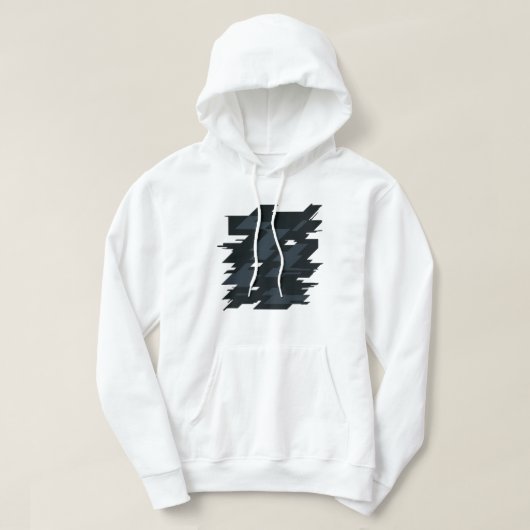 Glitch Art Men's Basic Hooded Sweatshirt  (Design voorkant)