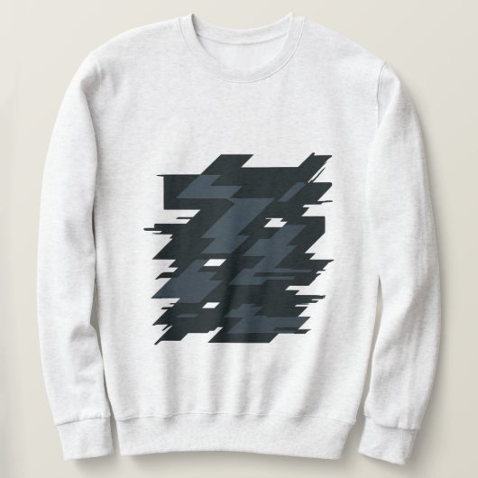 Glitch Art Men's Basic Sweatshirt (Design voorkant)