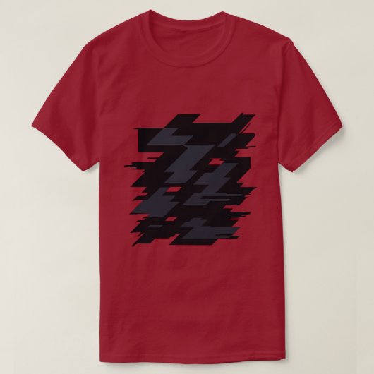 Glitch Art Men's Dark T-Shirt (Design voorkant)