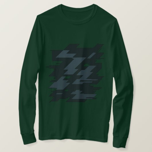 Glitch Art Men's Long Sleeve T-Shirt (Design voorkant)