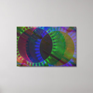 GLITCH ART op gasplaat op canvasprint Canvas Afdruk