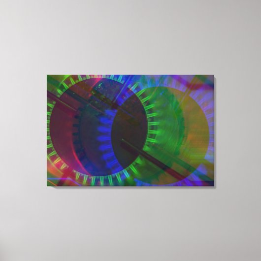 GLITCH ART op gasplaat op canvasprint Canvas Afdruk (Voorkant)