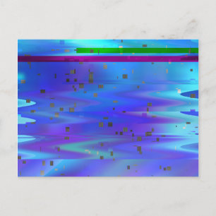 Glitch Art Pixels Vaporwave Esthetiek Analoge Stor Briefkaart