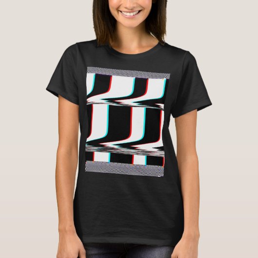 Glitch art T-shirt (Voorkant)