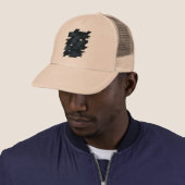 Glitch Art Trucker Hoed Pet (In situ)