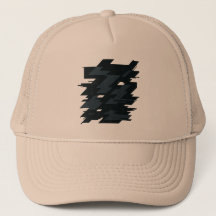 Glitch Art Trucker Hoed