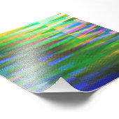 Glitch Art Vaporwave Aesthetische analoge fout Foto Afdruk (Hoek)