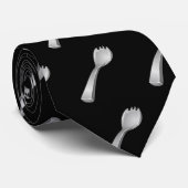 Glitch: artefplatinumiumspork stropdas (Opgerold)