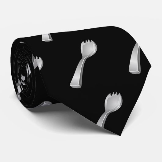 Glitch: artefplatinumiumspork stropdas (Opgerold)